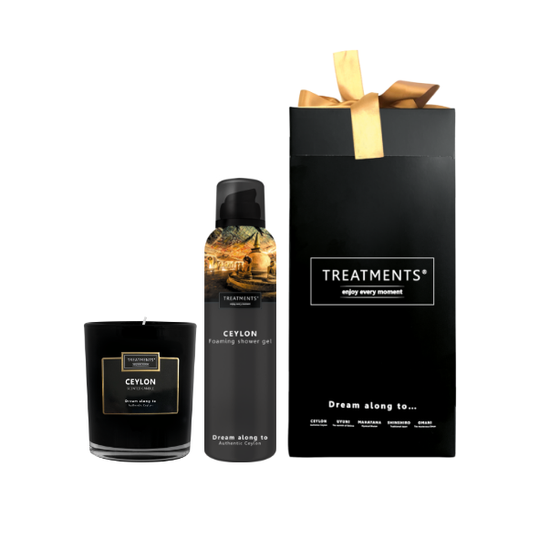 Treatments® - Geschenkbox Duschschaum &amp; Kerze - Ceylon