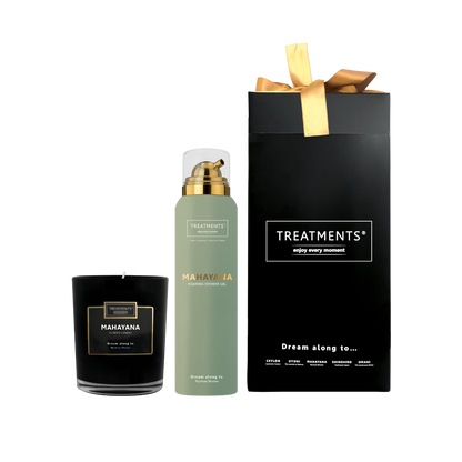 Treatments® - Geschenkbox Duschschaum &amp; Kerze - Mahayana