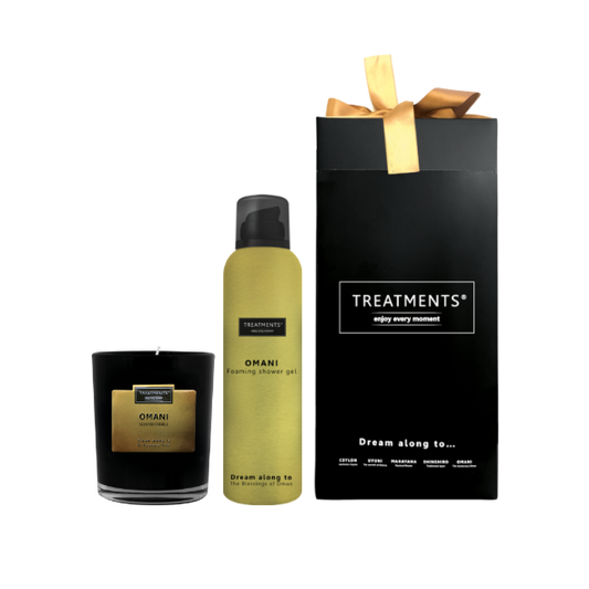 Treatments® - Giftbox Shower Foam & Candle - Omani