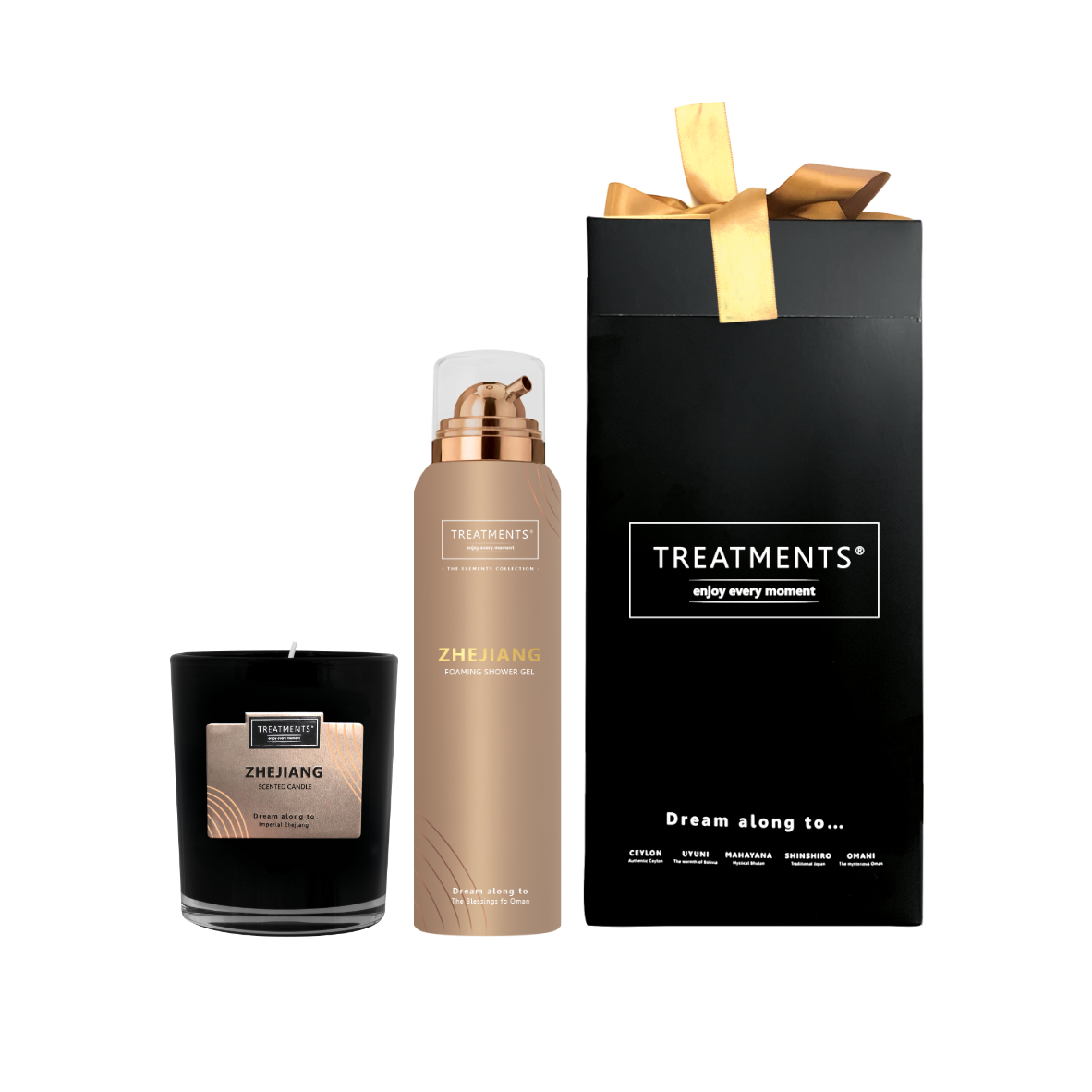 Treatments® - Geschenkbox Duschschaum &amp; Kerze - Zhejiang