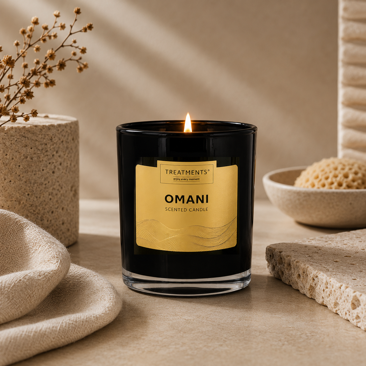 Treatments® - Geschenkbox Duftkerze - Omani - 380 Gramm