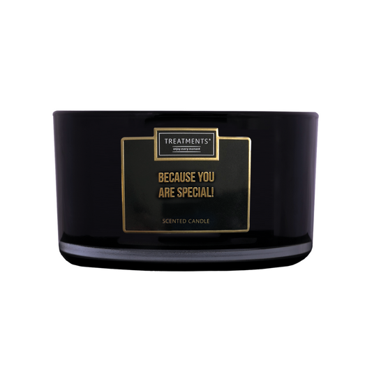 Treatments® - Duftkerze XL - Mit Zitat - Weil du etwas Besonderes bist - 560 Gramm
